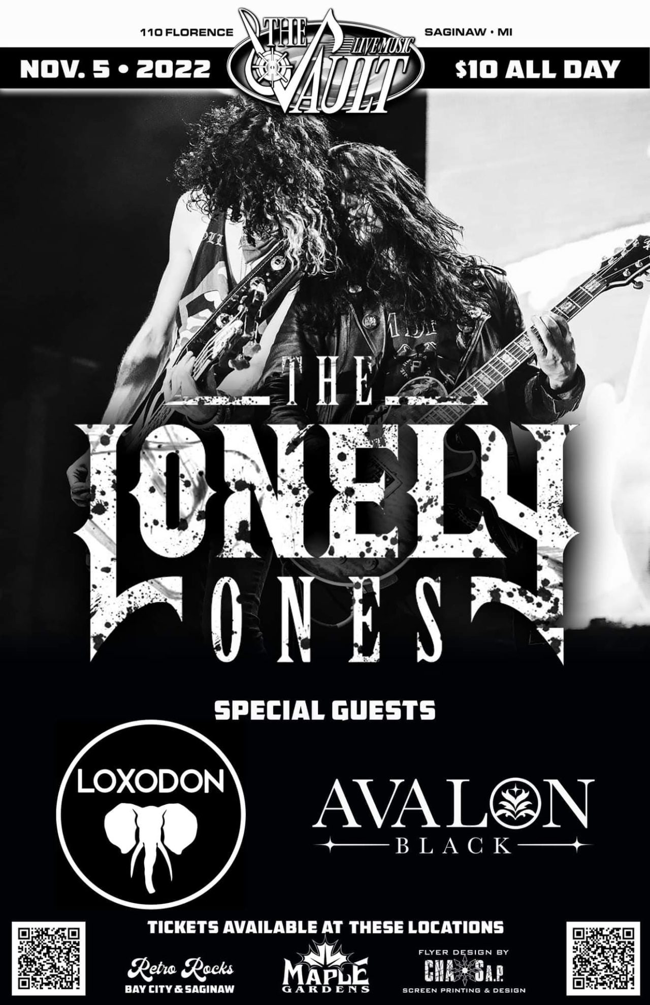 Loxodon at the vault november 5th with the Lonely Ones and Avalon Black
